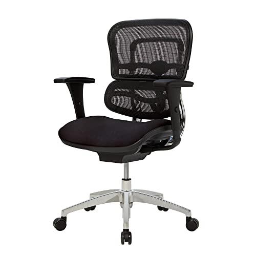 Realspace WorkPro® 12000 Series Ergonomic Mid-Back Chair, Black, BIFMA Compliant