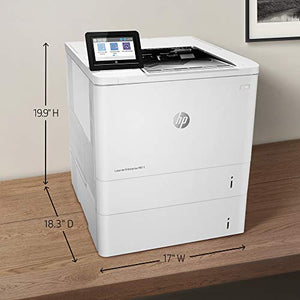 HP LaserJet Enterprise M611x Monochrome Duplex Printer with Dual-band Wi-Fi and Extra Paper Tray (7PS85A)