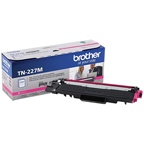 Brother Genuine TN227BK, TN227C, TN227M, TN227Y High Yield Black/Cyan/Magenta/Yellow Toner Cartridge Set, TN227