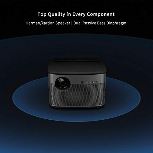 XGIMI H2 1080p Full HD 4k Smart 3D Projector, 1350ANSI lm, Android OS, Built-in Harman/Kardon Speakers, Auto-focus, 2.4G/5G Wi-fi, Bluetooth, DLP, HDMI/USB Video, Home Theater