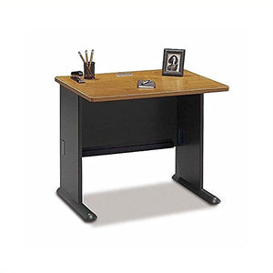 BBF Series A 4-Person Workstation in Natural Cherry