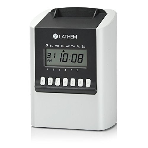 Lathem 700E Calculating Electronic Time Clock, Requires Lathem E17 Time Cards (Sold Separately) (700E)