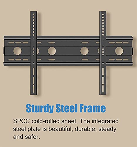 Generic Heavy Duty Mobile TV Floor Stand/Cart - Black Rolling TV Mount Stand with Wheels & Storage