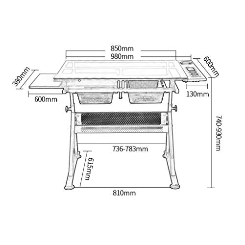 Lgan Drafting Table with Storage, Height Adjustable Tiltable Art Desk, Maple Panel Drawing Desk, for Work Study Painting Craft Table