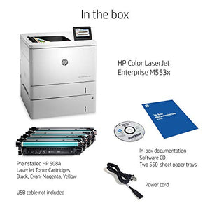 HP LaserJet Enterprise M553x Color Printer, (B5L26A) (Renewed)