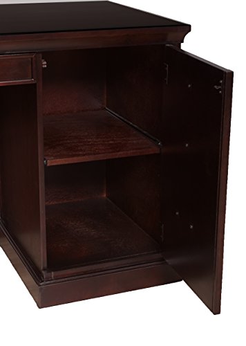 Martin Furniture Fulton 61" Space Saver Double Pedestal Desk - Fully Assembled