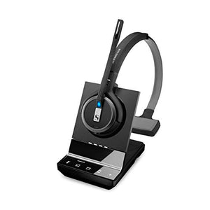 Sennheiser SDW 5036 (507020) - Single-Sided (Monaural) Wireless Dect Headset for Desk Phone Softphone/PC & Mobile Phone Connection Dual Microphone Ultra Noise Cancelling, Black