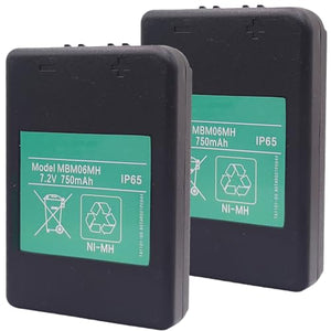 Zivases (2-Pack) MBM06MH Replacement Battery for Autotek Remote Control - 7.2V 750mAh NIMH IP65