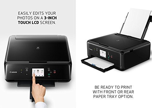 Canon Compact TS6020 Wireless Home Inkjet All-in-One Printer, Copier & Scanner, Mobile Printing, Auto Duplex and Business Card Printing, Black