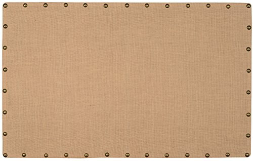 Linon Burlap Nailhead, Large Corkboard