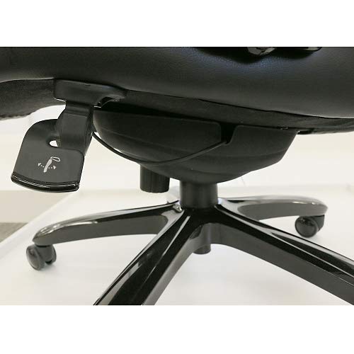 Black Top Grain Leather Big and Tall Executive Chair - NBF Signature Series Ultra Collection