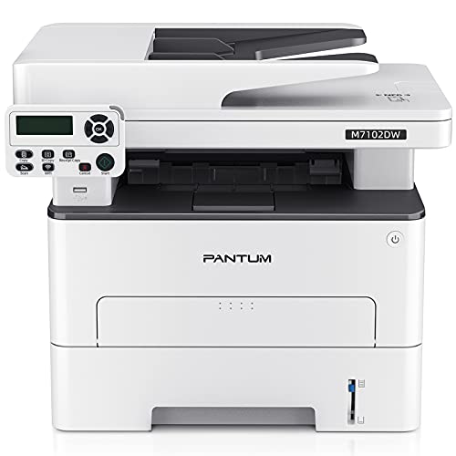 Pantum M7102DW Monochrome Wireless All-in-one ADF Multifunction Laser Printer, Auto Duplex, Copy＆Scan(W5G63B)