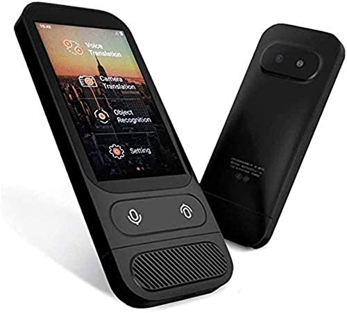 Smart Voice Translator Device 45 Languages Voice Interpreter 3.1 Inch Display (Black)