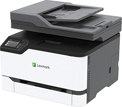 Lexmark MC3426i Color Laser Multifunction Wireless Printer with Print, Copy, Scan and Cloud Fax Capabilities, Plus Full-Spectrum Security and Print Speed up to 26ppm (40N9650), White, Small