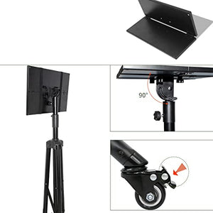 SONGCHAO Projector Mount Bracket Screen Tripod Stand with Pulley - Adjustable Floor Stand for Office Home Theater
