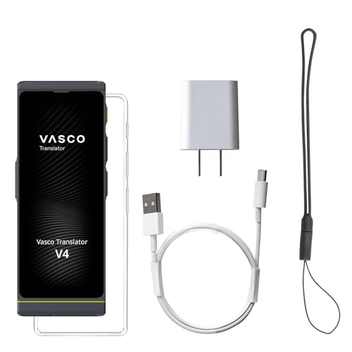 Vasco Electronics Vasco V4 Language Translator Device | 108 Languages | Free Lifetime Internet | Model 2022