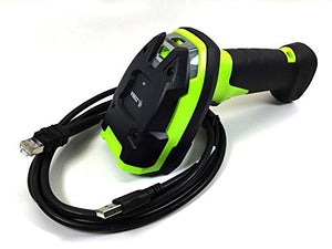 Zebra Series Rugged Corded Handheld Standard Range Linear Imager with High-Current Shielded USB Cable, Industrial Green (LI3608-SR3U4600VZW)