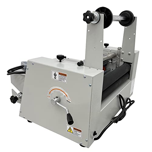 INTSUPERMAI Thermal Roll Laminator Machine 14.17in / 360mm Hot Cold 110V Single & Double Side Laminating Steel Rollers