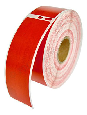 100 Rolls; 350 Labels per Roll of DYMO-Compatible 30252 RED Address Labels (1-1/8" x 3-1/2") -- BPA Free!