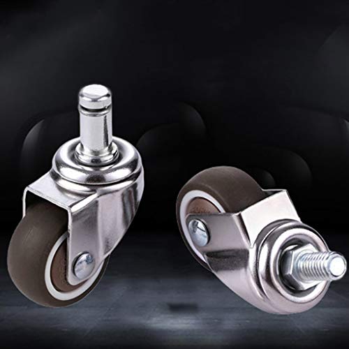 Casters Universal Swivel Chair Wheels 1.5 inch & 2 inch - Set of 5