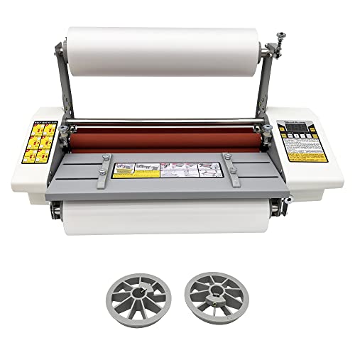 INTSUPERMAI Thermal Laminating Machine with Digital Display - Hot Cold Roll, Speed Adjustable, 13inch A3+