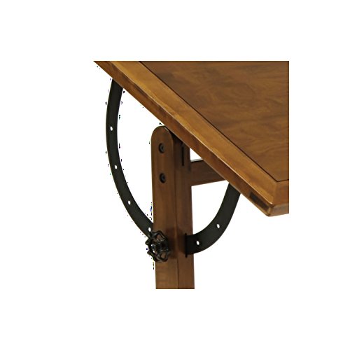 Offex Home Vintage Drafting Table 36" Rustic Oak