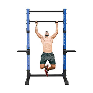 Wesfital 1200 lbs Commercial Power Squat Rack Weightlifting Bench Press Barbell Rack Strength Training Equipment