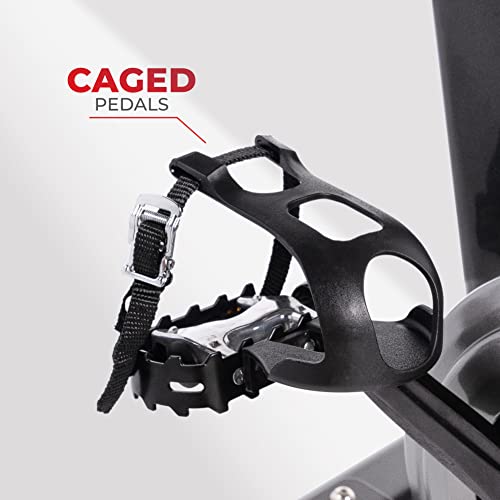 Sunny Health & Fitness Indoor Cycling Exercise Bike with Heavy 49 LB Chrome Flywheel - SF-B1002