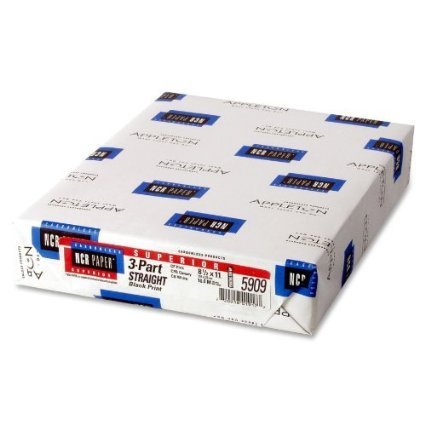 NCR Carbonless Paper, 3-Part Straight Collated, 8-1/2" x 11", Wholesale Case of 10 Reams (1,670 sets)