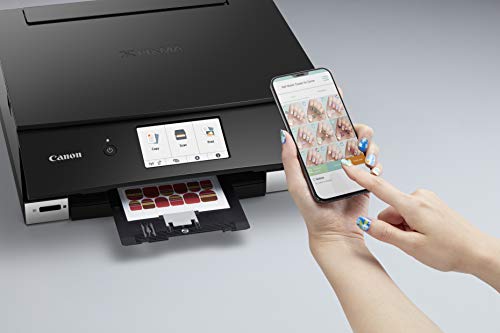 Canon PIXMA TS8320 Inkjet Wireless Color Printer All In One, Copier, Scanner, Black, Amazon Dash Replenishment Ready, Model:3775C002
