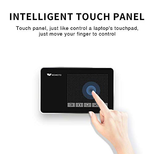 Mini Projector WOWOTO A5 Pro Android 7.1 100ANSI 2+32G Portable DLP Video Projector 150" Home Theater Projectors with BT4.0 Support WiFi Wireless Screen Share 1080P HDMI USB SD Card