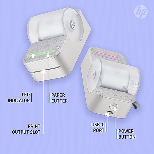 HP Sprocket Panorama Portable Color Printer Gift Bundle