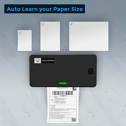 MUNBYN Thermal Label Printer, 4×6 Direct Label Printer for Shipping Packages & Small Business, High-Speed 150mm/s, One-Click Setup, Compatible with USPS, UPS, FedEx, Shopify, Amazon, Ebay, etc (Grey)