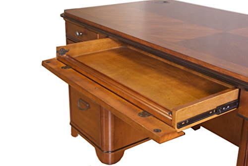 Martin Furniture Kensington Double Pedestal Executive Desk - Fully Assembled