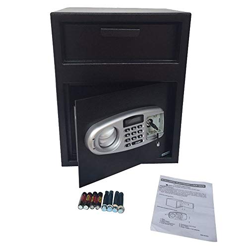 New Digital Safe Box Depository Drop Deposit Front Load Cash Vault Lock