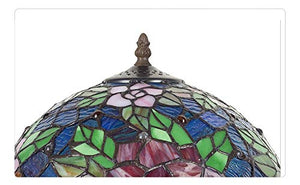 MaGiLL Tiffany-Tinglamp 12 Inch Two-Colored Rose-Mother-Light Desk Lamp