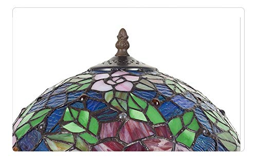 MaGiLL Tiffany-Tinglamp 12 Inch Two-Colored Rose-Mother-Light Desk Lamp