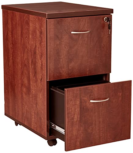Lorell Mobile Pedestal File/File 16"x22"x28-1/4" Cherry