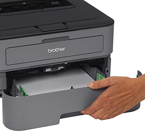 Brother HL-L2300 Monochrome Laser Printer with Duplex Printing for Business Office Home - 2400 x 600 Resolution - 27 ppm Print Speed, Hi-Speed USB 2.0, 250-sheet Capacity, Tillsiy USB Printer Cable