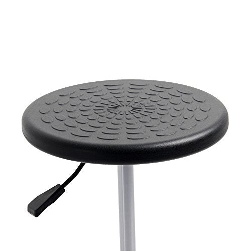 Retro Polyurethane Swivel Bar Chair Stool No Arm and Back for Office Medical Massage Spa Hairdresser Salon Use, 360 Degree Swivel, 500LBS Capacity, 21.26"-32.68" Seat Height