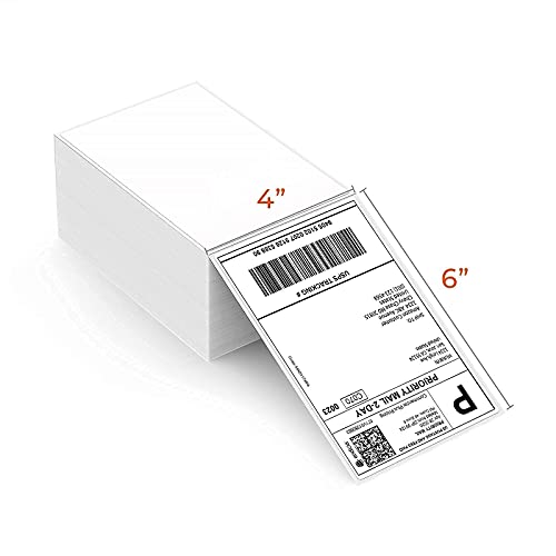 MUNBYN Label Printer with Pack of 500 Label Paper, Paper Holder, Thermal Printer for Barcodes-Labels Labeling, Compatible with UPS, FedEx, Amazon, Ebay, Etsy, Shopify,etc