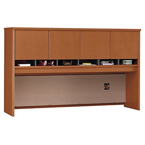 Bush Business Furniture Series C 72W 4 Door Hutch in Auburn Maple