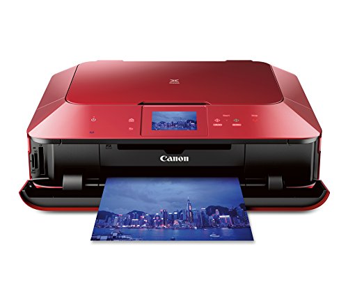 Canon PIXMA MG7120 Wireless Color Photo All-In-One Printer, Mobile Smart Phone and Tablet Printing, Red