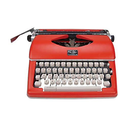 Royal Consumer Classic Retro Manual Typewriter (Red) Bundle with Extra Ribbons - 2 Items