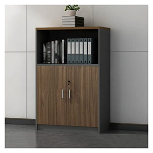 EDWAL Vertical Storage Cabinet File Cabinet with Door, Wood Lateral Filing Cabinet - Home Office Printer Stand