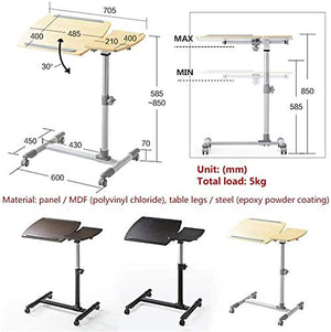 CAMBOS Lectern Podium Stand with Laptop Desk Cart - Height Adjustable Rolling Computer Table