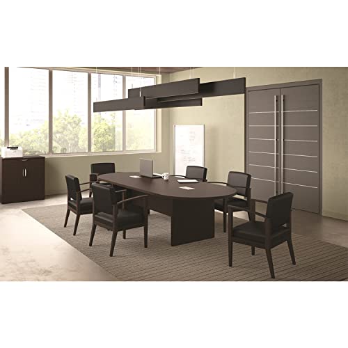 Generic 12 FT Espresso Modern Executive Conference Room Table with Power Data Modules