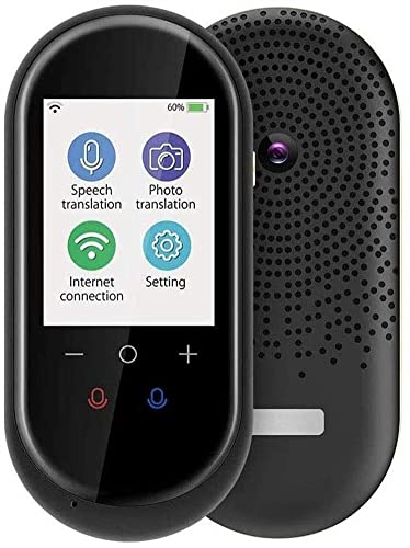 Language Translator Device Portable Instant WiFi/Hotspot Two-Way Real Time Online 106 Languages 2.4" Touch Screen Smart Translator (Black)