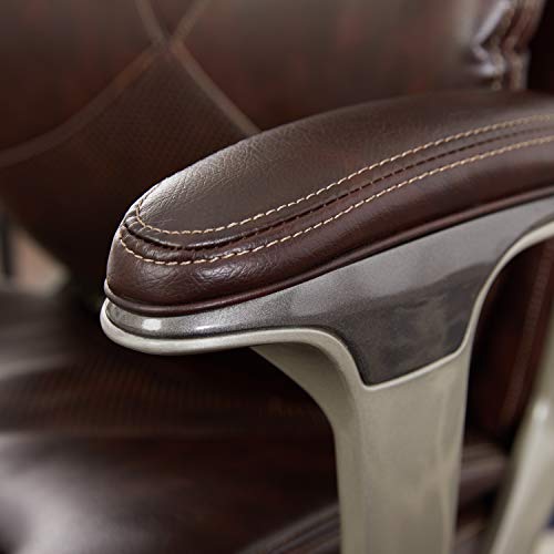La-Z-Boy Cantania Executive Bonded Leather Office Chair - Coffee (Brown)