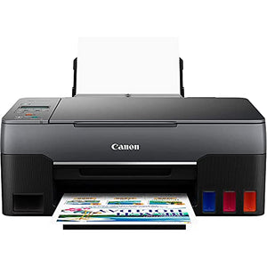Canon Pixma G3260 All-in-One Wireless MegaTank Printer with Copy, Scan, Photo, Mobile Print 4468C002 and High Yield Refillable Tanks, Ink Set + 2 Extra Black Bundle with DGE USB Cable + Software Kit